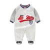 Macacão de Bebê Primavera & Outono Algodão Puro Manga Longa Roupas de Recém-Nascido 0-1 Ano Pijama de Bebê com Pés