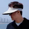 Sombrero de Sol de Verano para Mujer con Parte Superior Abierta, Sombrero Visera Solar Integrado sin Costuras, Sombrero de Sol 2025 con Ala Ancha, Estilo Delgado de Sensación de Hielo