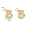 Cor Cobre Dourado K Preservação de Cor Peixe Carpa Cabacinha Fortuna Dupla Felicidade Paz Pingente Galvanizado DIY Acessório para Pulseira Colar Feito à Mão