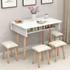 Mesa de Comedor Plegable Retráctil Moderna y Sencilla para Hogar, Apartamentos Pequeños, Mesa Plegable Móvil, Gabinete de Almacenamiento de Cocina, Mesa de Comedor Sencilla