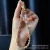 Cordão de Couro Pequeno Xiangfeng Moda Versátil Cor Sólida Cordão para Celular de Pulso Corrente para Celular Novo Senso Avançado Chaveiro