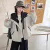 Chamarra cortavientos con capucha súper bonita para niñas, nuevo estilo otoño 2026, para personas petite, casual, versátil, chamarra de moda