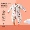 Saco de dormir anti-chute para bebê Candy Teddy outono e inverno, design de pernas separadas, versão espessa, saco de dormir de grau A regulador de temperatura para recém-nascidos e bebês