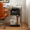 Sofá Pequeño Lateral Estilo Nórdico para Sala de Estar en Casa, Mesa de Centro Simple Moderna de Hierro Forjado para Dormitorio, Mesa de Esquina, Mesita de Noche, Almacenamiento Móvil