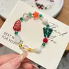 Pulsera de Árbol de Navidad con Cuentas, Diseño de Nicho, Pulsera Exquisita con un Sentido de Elegancia y Atmósfera, Pulsera para Mujer, Hilo Colorido para el Festival del Bote del Dragón