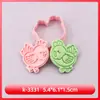 Molde para Galletas Serie Animales de Granja Cerdo y Cordero Molde para Galletas Dibujos Animados 3D Galletas Impresas Simuladas DIY