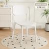 Mesa y Sillas de Comedor Domésticas Engrosadas para Apartamentos de Alquiler, Taburetes con Respaldo Estilo Nórdico Simple, Sillas de Restaurante Comerciales, Sillas de Comedor de Plástico