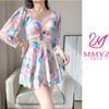 [Traje de Baño para Chica Gordita Femenino] Nuevo Conjoined de Aguas Termales Esquina Plana Conservador Cubre Barriga Delgado Coreano talla extra Chica Gordita MM Traje de Baño
