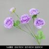 Flor artificial morada ceremonia de boda salón de bodas camino principal arreglo floral techo decoración arco de bienvenida hotel fila de flores flores falsas