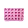 Molde Redondo de Silicona para Pastel de 24 Agujeros Transfronterizo, Taza para Muffins de Grado Alimenticio, Herramienta para Hornear, Molde para Hornear de Silicona DIY