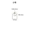 Plata de Ley S925 Espaciador Pequeño para Hacer Pulseras de Estrella y Luna Ojo de Fénix Bodhi y Cien Semillas, Plata Pura Estilo Tibetano Estilo Antiguo Espaciador Cortado Recto