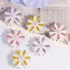 Camelia circonita cuentas sueltas porosas para abalorios DIY moda diaria cadena para teléfono móvil llavero cadena para bolso accesorios de joyería