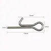 Conector de Anzuelo para Señuelo Suave de Garza Blanca Acero Inoxidable Pasador de Fijación para Modificación de Señuelos DIY