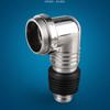 Conector para lavadora ABS codo electrochapado con anillo de sellado desagüe de piso codo universal unión recta Universal