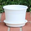 Vaso de flores por atacado respirável controle de raiz galão vaso de resina vaso de flores rosa vermelha hortênsia polnudo vaso de flor de plástico