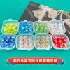 Cuentas de Cristal Multifacéticas Pulsera DIY Pasador Adorno Colgante para Coche Camisa de Gasa Botones Cheongsam Materiales Botones con Pedrería