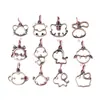 Accesorios de Plata S925 Calados Animales del Año Rata, Buey, Cerdo y Tigre Doce Signos del Zodíaco Cuentas Separadas Joyería Accesorios DIY