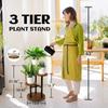 Prateleira de flores de ferro transfronteiriça para ambientes internos Sala de estar Suporte para vasos de flores multicamadas no chão Planta verde Varanda Suporte para flores Prateleira de armazenamento