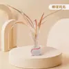 Brinquedo para Animal de Estimação Bola para Provocar Gato, Diversão para Dentição com Bola Elástica de Pena Esférica, Artefato Automático de Salto para Auto-Prazer e Alívio do Tédio de Animais de Estimação