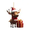 Decoraciones Navideñas Colgante de Alce Figura de Dibujos Animados Acrílica Adorno de Regalo para Festival Nuevo Estilo Colgante Transfronterizo En Stock