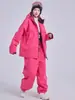 Ropa Nueva para Esquiar para Mujeres y Hombres, Impermeable y Cortavientos Profesional, Adecuada para Esquiar con Tabla Única y Doble, Cálida y Engrosada para Invierno, Conjunto de Equipo de Esquí para Parejas