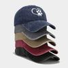 Gorra de Béisbol Suave con Transferencia de Calor de Pata de Perro Corazón Nuevo Transfronterizo 2025 para Hombres y Mujeres Sombrero de Protección Solar para Ocio al Aire Libre
