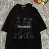 200g Pesada 100% Algodão Casais Manga Curta Verão Nicho Chique Camiseta Feminina Solta ins Manga Curta Masculina Tendência