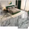 Azulejos de suelo autoadhesivos de PVC con patrón de mármol, engrosados, impermeables y resistentes al desgaste, para renovación y remodelación de suelos de cemento
