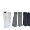 Calcetines de Pantorrilla Versátiles Coreanos para Otoño e Invierno con Logo de Letra Calcetines Casuales de Color Sólido de Algodón con Felpa Aeróbica Calcetines Zhuji Venta al por Mayor
