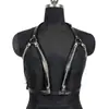 Juguetes Sexuales, Arneses Sexuales de Cuero, Accesorios Punk Huecos, Cadenas para el Pecho de Mujer, Accesorios Sexuales Portátiles para Adultos