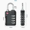 Cerradura Aduanera Tsa Contraseña de Tres Dígitos Tsa Lock Cerradura de Contraseña para Equipaje Pasado en el Extranjero Cerradura de Contraseña de Aleación de Zinc