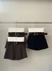 Moda de Estilo Retro, Pantalones Cortos de Lana de Corte A para Mujer, Novedad Otoño e Invierno 2025, Estilo Coreano, Versátiles, de Cintura Alta, de Corte A