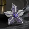Novo broche roxo estrela requintado design de nicho feminino senso de design de alta qualidade pin de lapela para terno acessórios Alta qualidade indústria pesada