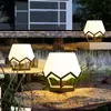 Postes de Lámpara Solares, Farolas para Patio, Luces para Césped de Exterior, Postes de Luz para Puerta de Jardín de Villa, Luces LED para Valla de Patio