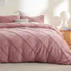 Funda de edredón geométrica cómoda para las cuatro estaciones, juego suave de tres piezas para cama doble con cierre de cremallera, kit de venta al por mayor transfronteriza de Amazon