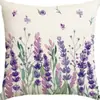 Fundas de Almohada Más Vendidas de Amazon para Primavera y Verano con Hojas Verdes Florales y Mariposas, Cojines para Sofá del Hogar, Fundas de Almohada para Dormitorio