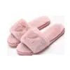 Pantuflas de algodón de invierno para mujer, de casa, para interior, de felpa, de una tira, 2019, nuevas de moda en internet, zapatos de pelo, fabricantes, en stock