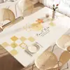 Protetor de Mesa de Vidro Macio, Protetor de Mesa de Jantar Antiescaldante e Isolante, Impermeável e à Prova de Óleo, Toalha de Mesa Sem Lavagem, Protetor de Mesa de Centro Levemente Luxuoso e de Alta Qualidade