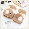 Guantes Cálidos de Invierno al por Mayor para Mujer con Cubierta abatible, Peludo para Niña, Lindo Estilo Coreano Oso Cubierta abatible, Guantes Gruesos para Estudiante