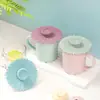 Tampa de Silicone Criativa para Copo com Flor Tampa de Silicone de Grau Alimentício Girassol à Prova de Poeira e Vazamento Tampa para Xícara de Chá Xícara de Café