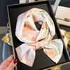 Elegante Bufanda de Caballo Cinta Versátil Corbata Decorativa para Bolso Bufanda para Traje Pequeña Larga Banda para el Cabello Bufanda Estampada Delgada Estrecha para Mujer
