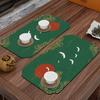 Nuevo Tapete de Té Chino Absorbente Material de Lodo Diatomeas Ceremonia del Té Bandera de Té Zen Bandera de Mesa Rectangular Antideslizante Anticolisión Tapete de Té