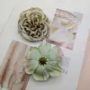 Nuevo Peonía diy Tocado Flor Corte de Flores Color Flor de Cabeza Flor de Cabeza Color Morandi Fragante Princesa Peonía Pintura al Óleo Bandera Flor de Cabeza