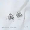 Preserva Cor Ouro 14K Banhado Zircônia Flor Bola Porta Contas Acessórios de Brinco Feito à Mão DIY Brincos de Pérola Materiais para Joias