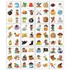 Nuevas pegatinas de tatuaje de dibujos animados para niños para venta transfronteriza, decoraciones lindas y coloridas de animales y fiesta pirata, pegatinas de tatuaje fáciles de quitar