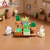 Pollitos de dibujos animados de primavera en pradera en miniatura para micro-paisajismo, decoraciones DIY para escenas de casas de muñecas, adornos para mini coches