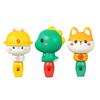 Silbato de dibujos animados lindo transfronterizo forma de conejo dinosaurio Shiba Inu silbato con cordón trompeta juguetes para niños de jardín de infantes
