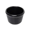 Ramequim Nervurado 50ml Preto Melamina - Rojemac Profissional