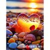Fabricante Venta al por Mayor Nuevo DIY Paisaje Marino Serie Atardecer Pintura de Diamantes Mosaico 5D Diamante Punto de Cruz Hogar