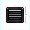 Janela de Ventilação Marítima Painel de Ventilação de Plástico ABS Preto e Branco Janela de Ventilação com Palhetas Entrada de Ar Saída de Exaustão para Uso Marítimo e Uso em RV